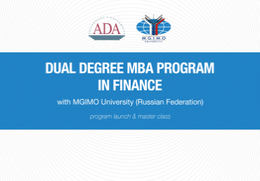 Launch event: Dual Degree MBA Program in Finance with MGIMO University