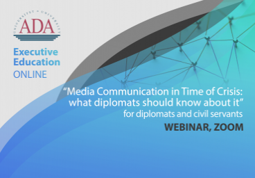 Join our next webinar: Media Communication in time of crisis: what diplomats should know about it