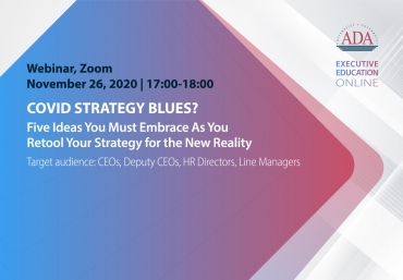 New Webinar: COVID Strategy Blues? Five Ideas You Must Embrace As You Retool Your Strategy for the New Reality