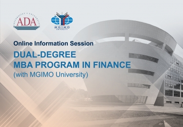 Online Information Session on Dual-degree MBA Program in Finance by ADA University and MGIMO University