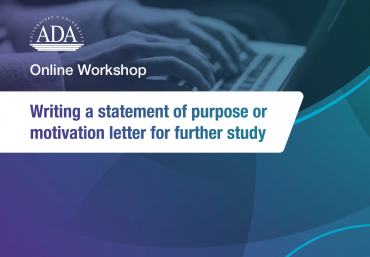 Online Workshop: writing a statement of purpose or motivation letter for further study