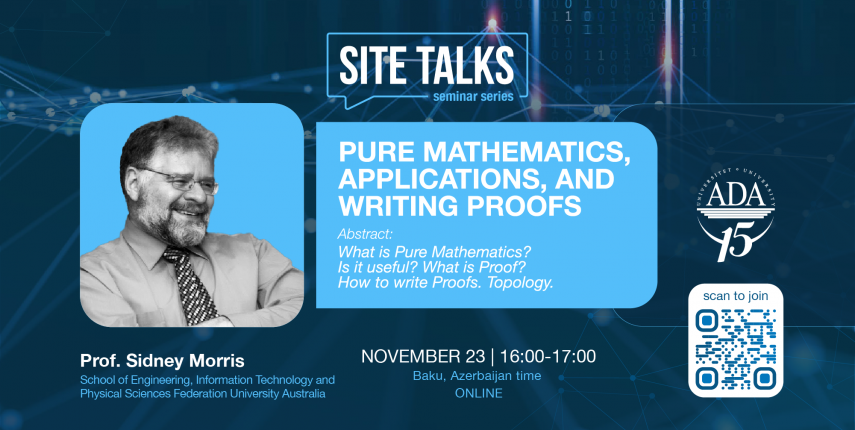 SITE Talks: Pure Mathematics, Applications, And Writing Proofs