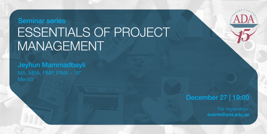 Seminar alert: Essentials of Project Management: Register today!