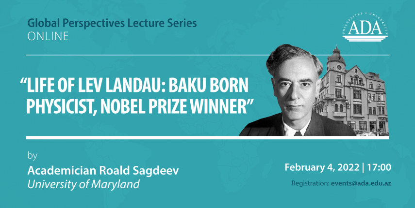 The Global Perspectives Lecture presented by academician Roald Sagdeev