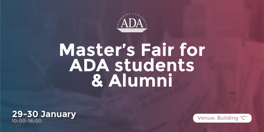 Master's fair for ADA University students and alumni