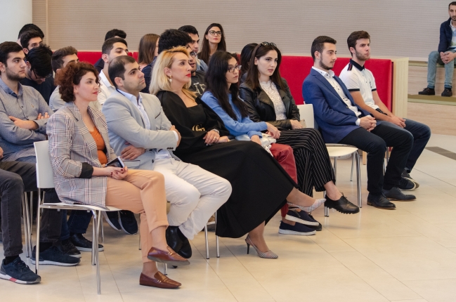 ADA University alumnus Orkhan Ahmadli conducted on-campus recruitment in Energy Management and Automation