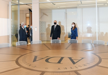 President Ilham Aliyev and First Lady Mehriban Aliyeva attended opening of two new facilities of ADA University