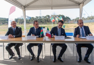 Ground-breaking ceremony for the Italy-Azerbaijan University in Baku with Minister of Foreign Affairs and International Cooperation of the Italian Republic Luigi di Maio