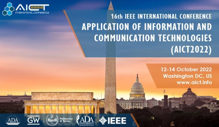 The IEEE 16th International Conference on Application of Information and Communication Technologies will be co-organized by ADA University