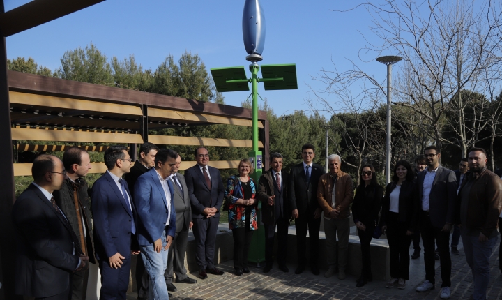 Opening ceremony of the solar/wind tulip turbine was held at ADA University
