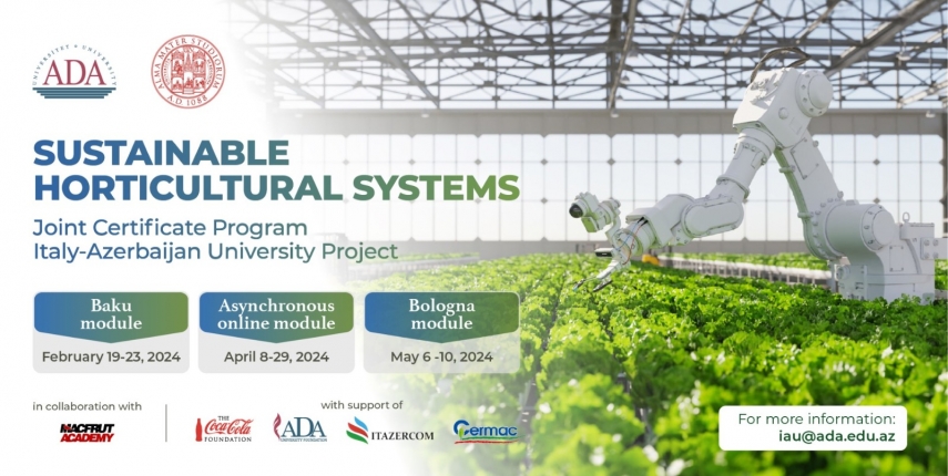 Call for applications for Certificate Program on Sustainable Horticultural Systems